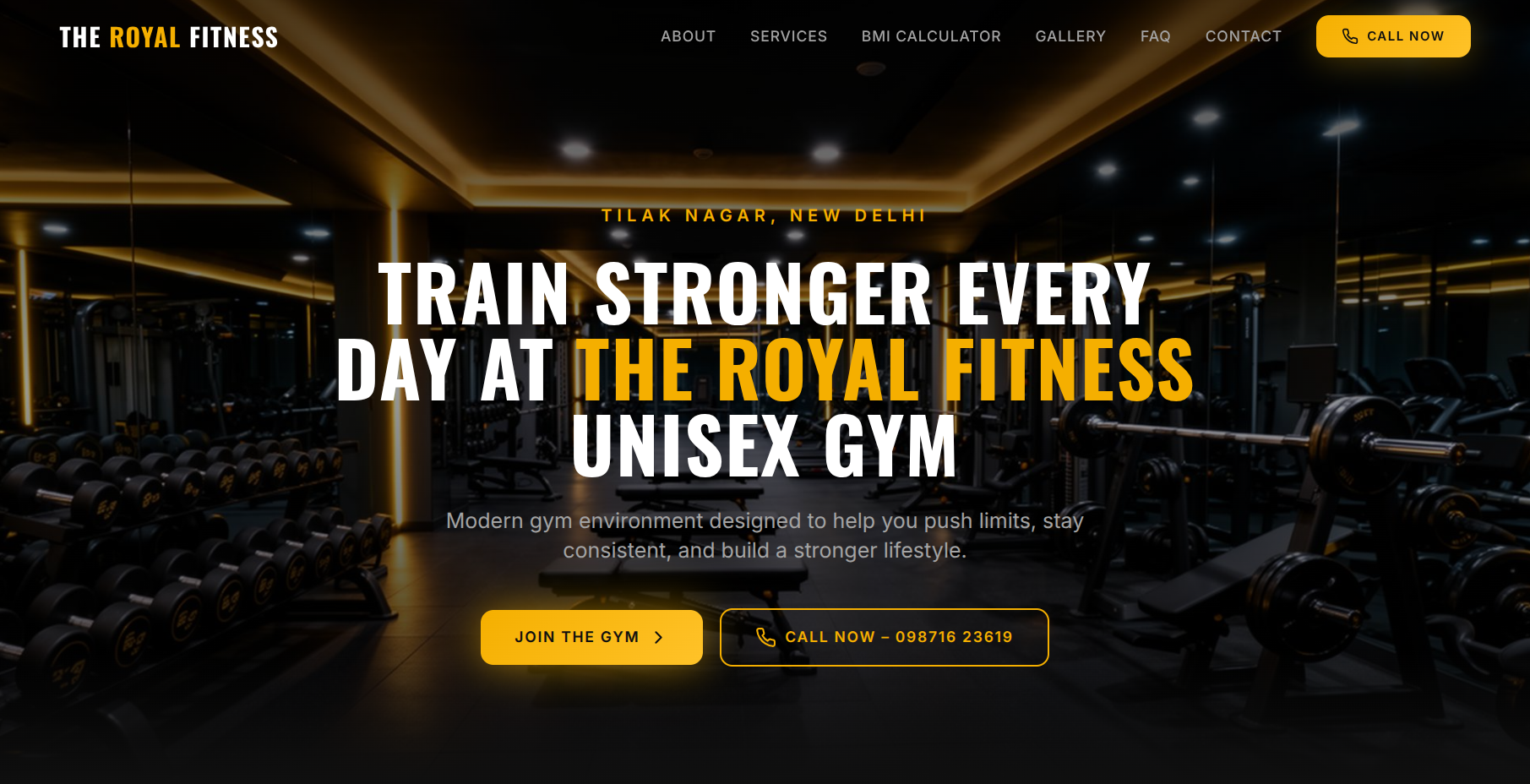 The Royal fitness unisex gym